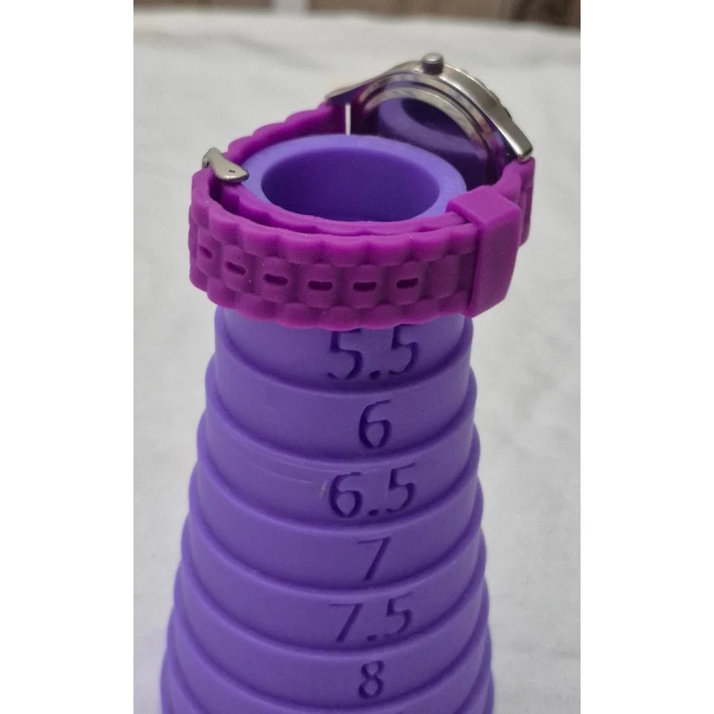 Disney Parks Mickey Mouse Watch Unisex OS Purple Y2K Silicone Strap Retro Disney